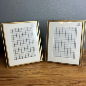 Hearth & Hand Magnolia Brass Tone Metal Frame Set of 2 Modern Farmhouse NEW